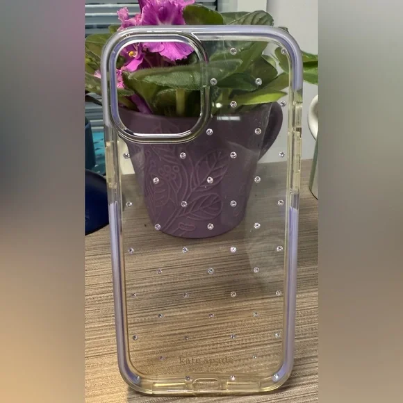 KATE SPADE ♠️ Lavender protective case for iPhone 12 Pro Max.  Excellent value! - Picture 2 of 9